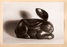 28 - Rabbit Salt Cellar 1950 (Pearwood).jpg